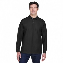 Devon & Jones D110 Men's Pima Pique Long-Sleeve Polo