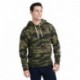 J America JA8871 Adult Triblend Pullover Fleece Hooded Sweatshirt