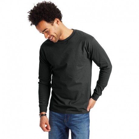 Hanes 5186 Adult Long-Sleeve Beefy-T