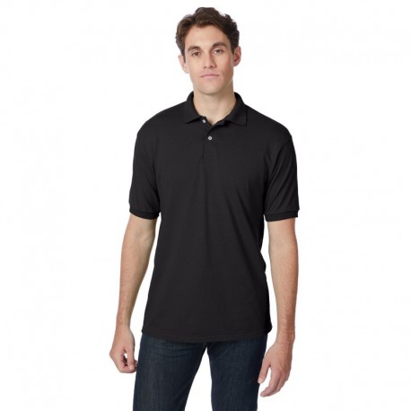 Hanes 054 Adult 50/50 EcoSmart Jersey Knit Polo