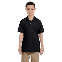 Harriton M265Y Youth 5.6 oz. Easy Blend Polo