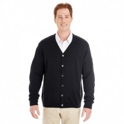 Harriton M425 Men's Pilbloc V-Neck Button Cardigan Sweater