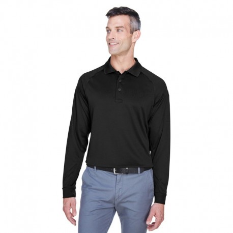 Harriton M211L Men's Advantage Snag Protection Plus Long-Sleeve Tactical Polo