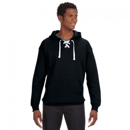 J America JA8830 Adult Sport Lace Hooded Sweatshirt