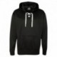 J America JA8833 Adult Sport Lace Poly Hooded Sweatshirt