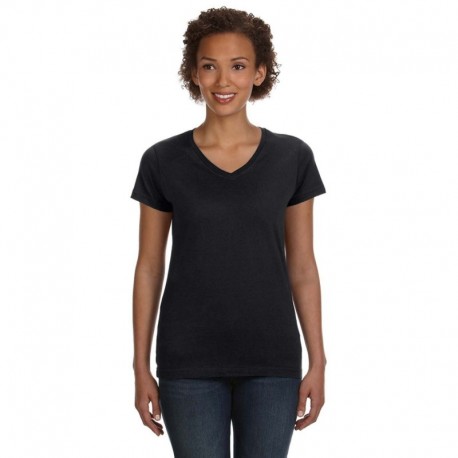 LAT 3507 Ladies V-Neck Fine Jersey T-Shirt