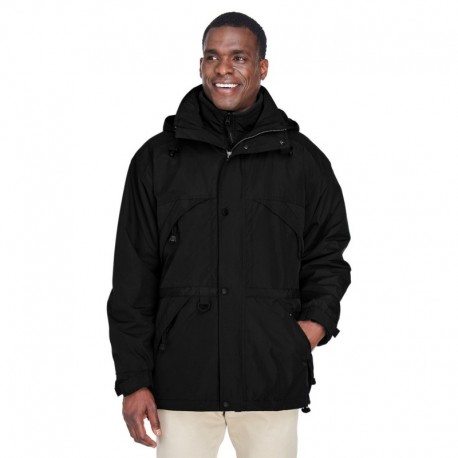 North End 88007 Adult 3-in-1 Parka with Dobby Trim