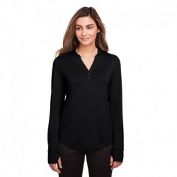 North End NE400W Ladies JAQ Snap-Up Stretch Performance Pullover