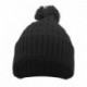 Pacific Headwear 643K Cable Knit Pom-Pom Beanie