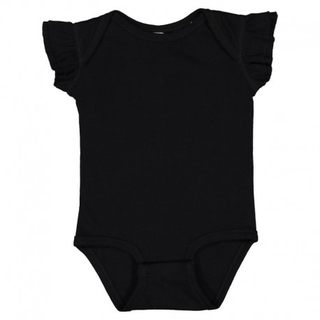 Rabbit Skins 4439 Infant Flutter Sleeve Bodysuit