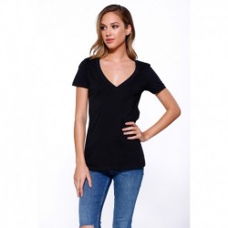 StarTee ST1212 Ladies Cotton V-Neck T-Shirt