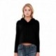 StarTee ST1490 Ladies 4.3 oz., CVC Cropped Hoodie T-Shirt