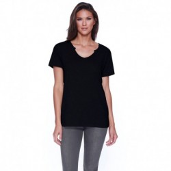 StarTee ST1823 Ladies Cotton/Modal Open V-Neck T-Shirt