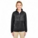 UltraClub 8493 Ladies Fleece Jacket with Quilted Yoke Overlay