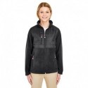 UltraClub 8493 Ladies Fleece Jacket with Quilted Yoke Overlay