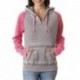 J America JA8926 Ladies Zen Contrast Pullover Hooded Sweatshirt