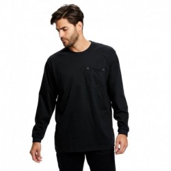 US Blanks US5544 Men's Flame Resistant Long Sleeve Pocket T-Shirt