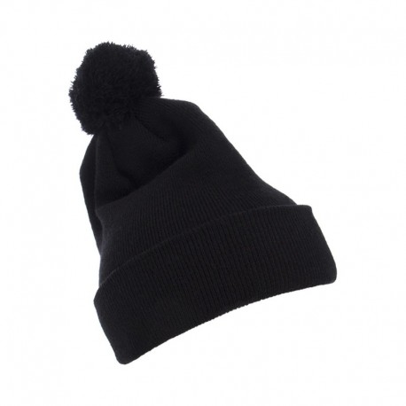 Yupoong 1501P Cuffed Knit Beanie with Pom Pom Hat