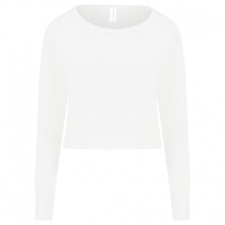 Just Hoods By AWDis JHA035 Ladies Cropped Pullover Sweatshirt