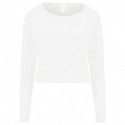 Just Hoods By AWDis JHA035 Ladies Cropped Pullover Sweatshirt