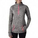 J America JA8617 Ladies Cosmic Fleece Quarter-Zip