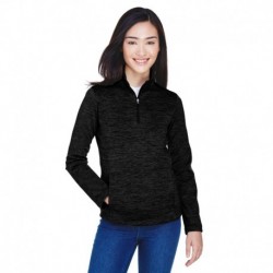 Devon & Jones DG798W Ladies Newbury Melange Fleece Quarter-Zip