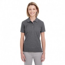 UltraClub UC100W Ladies Heathered Pique Polo