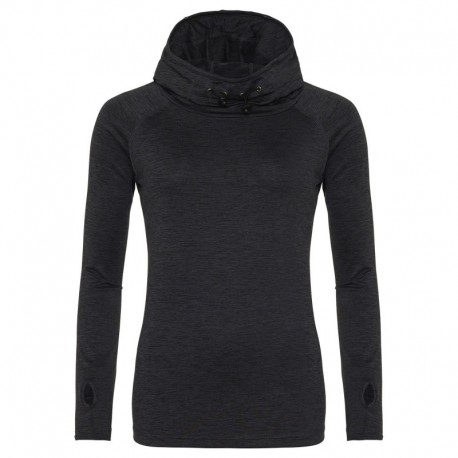 Just Hoods By AWDis JCA038 Ladies Cool Cowl-Neck Long-Sleeve T-Shirt