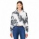 J America 8853JA Ladies Triblend Cropped Hooded Sweatshirt