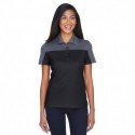 Core365 CE101W Ladies Balance Colorblock Performance Pique Polo