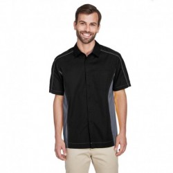 North End 87042 Men's Fuse Colorblock Twill Shirt