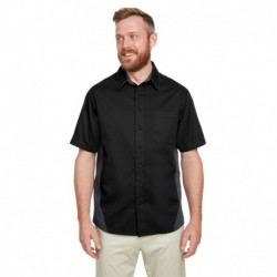 Harriton M586 Men's Flash IL Colorblock Short Sleeve Shirt