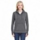 J America JA8431 Ladies Omega Stretch Snap-Placket Hooded Sweatshirt