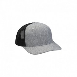 Adams PV102 Heather Woven/Soft Mesh Trucker Style Cap