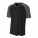 A4 N3373 Adult Polyester V-Neck Strike Jersey with Contrast Sleeve