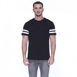 StarTee ST2430 Men's CVC Stripe Varsity T-Shirt