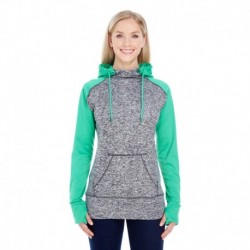 J America JA8618 Ladies Colorblock Cosmic Hooded Sweatshirt