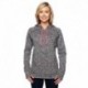 J America JA8616 Ladies Cosmic Contrast Fleece Hooded Sweatshirt