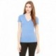 Bella + Canvas 8435 Ladies Triblend Short-Sleeve Deep V-Neck T-Shirt