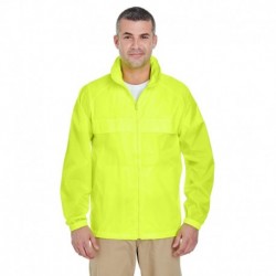 UltraClub 8929 Adult Full-Zip Hooded Pack-Away Jacket