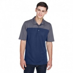 Core365 CE101 Men's Balance Colorblock Performance Pique Polo