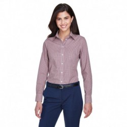 Devon & Jones D640W Ladies Ladies Crown Collection Gingham Check Woven Shirt