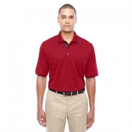 Core365 88222 Men's Motive Performance Pique Polo with Tipped Collar