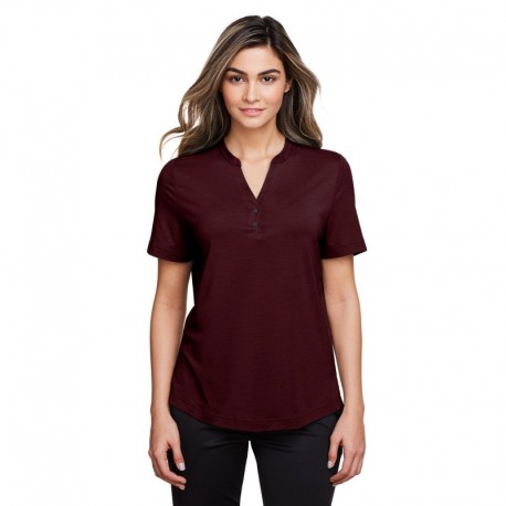 North End NE100W Ladies JAQ Snap-Up Stretch Performance Polo