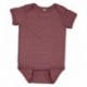 Rabbit Skins 4491 Infant Harborside Melange Jersey Bodysuit