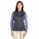 Core365 CE709W Ladies Techno Lite Three-Layer Knit Tech-Shell Quarter-Zip Vest