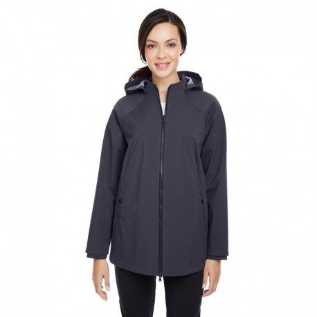 North End NE718W Ladies City Hybrid Soft Shell Hooded Jacket