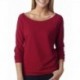 Next Level Apparel 6951 Ladies French Terry 3/4-Sleeve Raglan