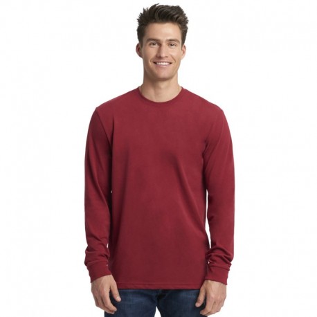 Next Level Apparel 6411 Unisex Sueded Long-Sleeve Crew