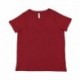 LAT 3817 Ladies Curvy V-Neck Fine Jersey T-Shirt